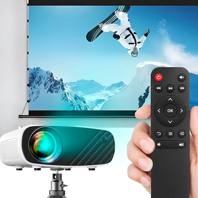 HODSEUKIN Replacement Remote for Mini Projector,Compatible with ELEPHAS BL128 Portable Projector.