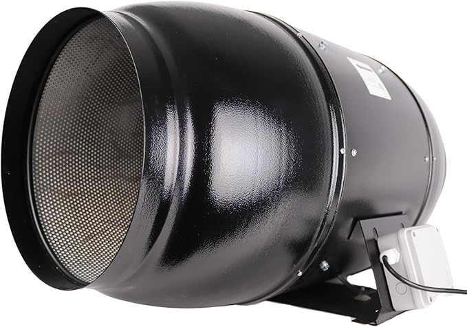 VENTS-US TT Silent M 315 Inline Duct Fan For High Static Pressure Application Up to 1050 CFM - UV Resistant, Sound Absorbing Casing, (12-3/8” Duct Diameter)