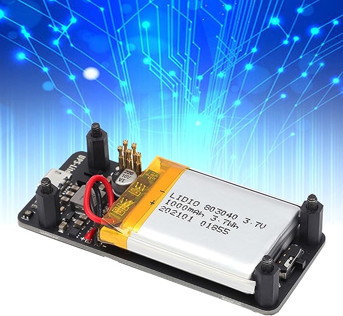 HaloVerde Uninterruptible Power Supply Pi Zero Module with a Built in 1000mAh Battery, a Complete Pi Zero UPS Charger Accessory and Power Board with 400mA Input