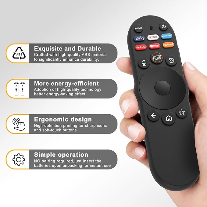 Voice Remote Control for Vizio Smart TV Remote, XRT270 Bluetooth Voice Remote Control for VIZIO SmartCast D/P/M/V-Series 4K QLED Quantum Pro Smart TVs VQP65C-84 VQP75C-84 M65Q6-L4 V4K43M-0804