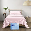 THREAD SPREAD 400 Thread Count Twin Cotton Sheets - 3 PC Twin Size Bed Sheet Set Cotton (Blush), Soft, Cooling, Sateen Weave Hotel-Quality 16" Deep Pocket Bedsheet for Hot Sleepers (Fits 18" Mattress)