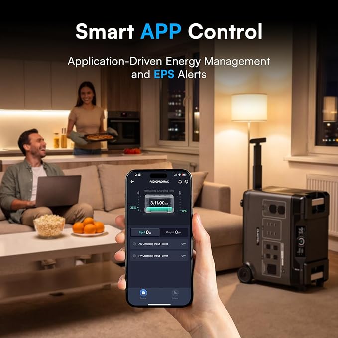 OUKITEL 5120W Power Station BP5000 Pro Max with 2x400W Solar Panels, 120/240V 5000W(Surge 9000W) AC Output Solar Generator for Home Battery Backup, 3200W Fast Charging, Expandable to 20kWh