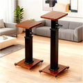 29.5-43.3in Height Adjustable Speaker Stands Pair up to 110lbs, Heavy Duty Bookshelf Speaker Stand Bookshelf Speaker Stand, Holds Bookshelf & Satellite Speaker Large Speaker (Brown)