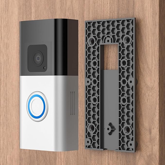 No-Drill Adhesive Mount for Ring Video Doorbell, Doorbell Bracket for Home Apartments Office (for Ring Video Doorbell 4, Battery Doorbell Plus/Pro)