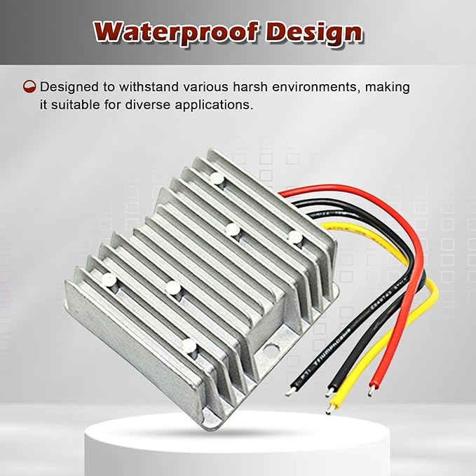 DC 12V Boost to 24V 20A 480W Boost Converter Power Converter Waterproof Module Transformer is Used for Golf Cart, CLU bcarand Other Vehicles