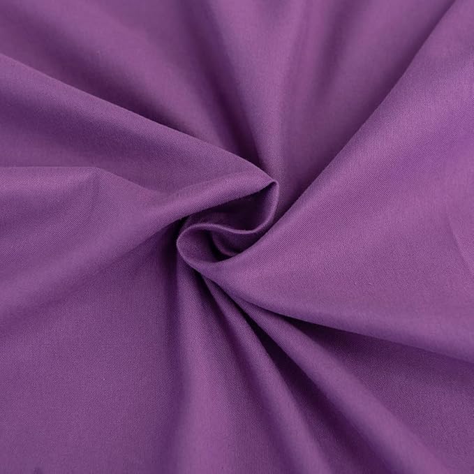 Bed Skirt King Size Ruffled Bed Skirt with Split Corners, 12 Inch Drop Dust Ruffle Bed Skirts with Platform, Grape