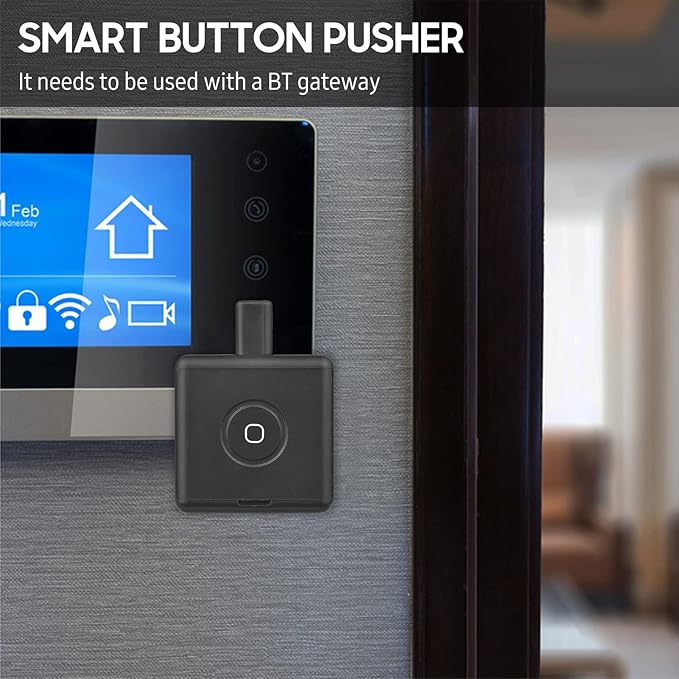 Irfora Mini BT Fingerbot Home Automation Controller with Touch Button APP Control Voice Control Schedule Timer Fingerbot Home Appliances Switch Pusher Smart Controller (BT Gateway Required)