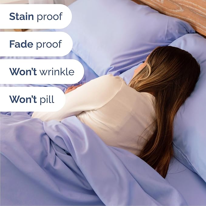Cal King 6 Piece Sheet Set - Cooling, Comfy & Breathable - Hotel Luxury Bedding, Includes Fitted Sheet for Women, Men, Kids & Teens - 1 Flat, 1 Fitted Sheet, 4 Pillowcases w/Deep Pockets - Lavender