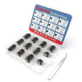 12 Values 54 Pcs Darlington Transistors Bipolar Power Transistor TIP31C TIP32C TIP41C TIP42C TIP120 TIP121 TIP122 TIP125 TIP126 TIP127 TIP142T TIP147T Minidodoca TIP Transistors Assortment Kit