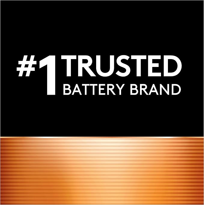 Duracell Coppertop C Batteries, 8 Count Pack, C Battery with Long-lasting Power, All-Purpose Alkaline C Battery for Household and Office Devices