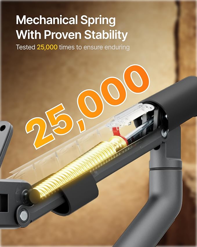 monTEK Single Monitor Arm with USB for 17-40 Inch Screens, Up to 24.25lbs, Heavy Duty Monitor Mount with VESA Mount, Full Motion Adjustment Monitor Stand C-Clamp/Grommet Base,MA1010UCDG