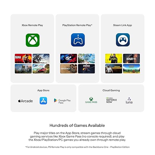 BACKBONE Pro Mobile Gaming Controller for iPhone 15/16/17 & Android, USB-C/Bluetooth Phone Controller, Stream Xbox, Play Call of Duty, PlayStation via iOS Remote Play - 3 Months Apple Arcade Included