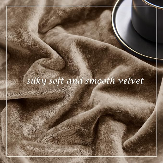 SMILETIME Amber Beige Crushed Velvet Curtains 52x90 inch Luxurious Thermal Insulated Soundproof Drapes for Living Room Bedroom Office Soft and Durable Light-Filtering Window Treatments, 2 Panels