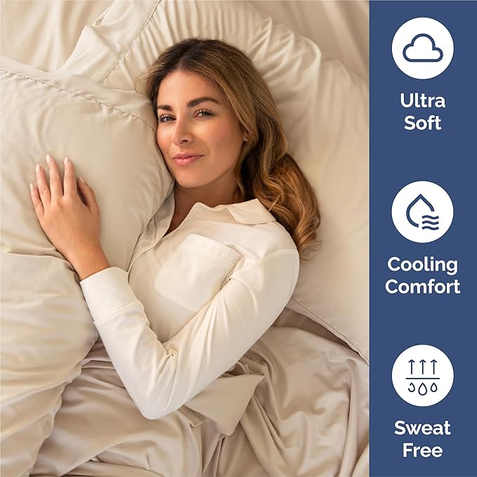 Twin XL 4 Piece Sheet Set - Cooling, Comfy & Breathable - Hotel Luxury Bedding, Includes Fitted Sheet for Women, Men, Kids and Teens - 1 Flat, 1 Fitted Sheet, 2 Pillowcases with Deep Pockets - Wheat