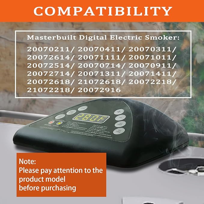Digital Control Panel Replacement Parts 9907100001, Compatible with Masterbuilt 20070211/20070411/ 20070311/20072614/ 20071111/20071011/ MB Top Controller Electric Smoker