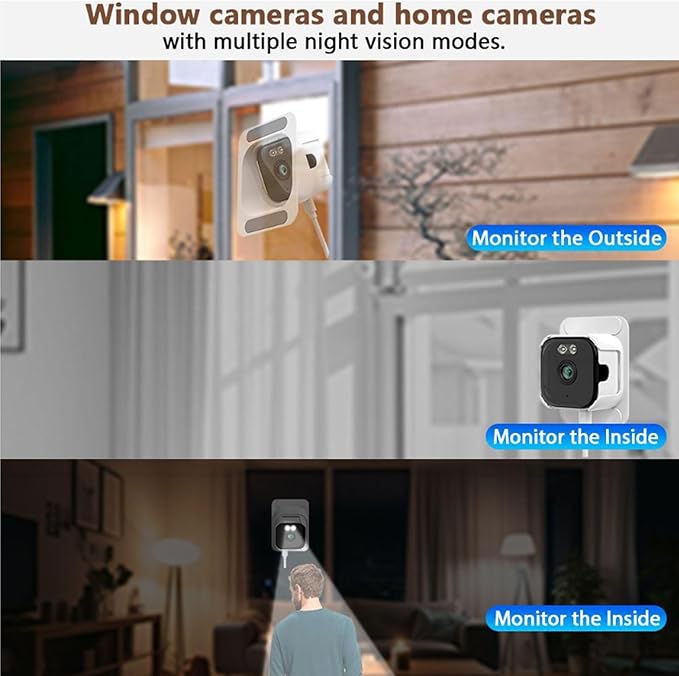 Diyeeni 2K 3MP Window Camera for Home Security - 5G/2.4GHz WiFi Wireless Camera with Bluetooth, Anti Glare Security Cameras, Motion Detection, 2-Way Audio, Real Time Reminder