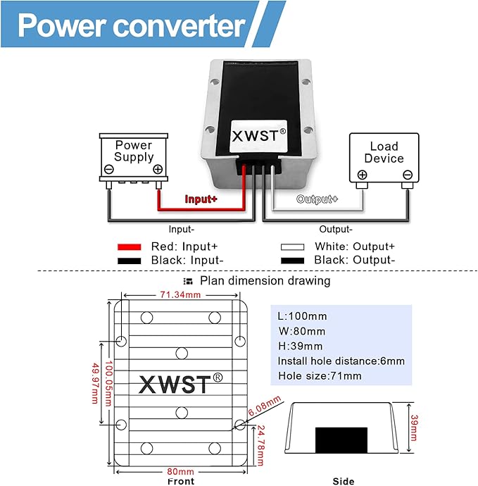 DC DC 12V to 13.8V 30A Step-up Module,Boost Converter 9V-13V to 13.8V Voltage Regulator,Waterproof Power Adapt 414W 13.8V Volt Transformer Module(12V to 13.8V 30A)