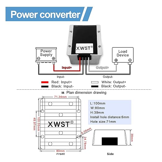 DC DC Stabilizer 9V-36V to 24V Boost Buck Converter Power Supply 30A 720W Waterproof Automatic Step Up Down Voltage Regulator 24V Volt Transformer Module