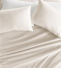 Linen Market Double-Brushed Microfiber Queen Sheet Set 4 Piece – Oeko-TEX Certified Ultra Soft & Wrinkle-Free - 16" Deep Pocket Sheets - Easy Care Queen Size - Ivory