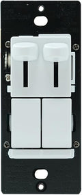 Legrand Pass & Seymour LSCLDC163PWCCV4 450W LS Series Preset Dimmer Light Switch for Dimmable LED and CFL Bulbs Plus 1.6A Fan Control, Single Pole/3-Way, White (1 Count)