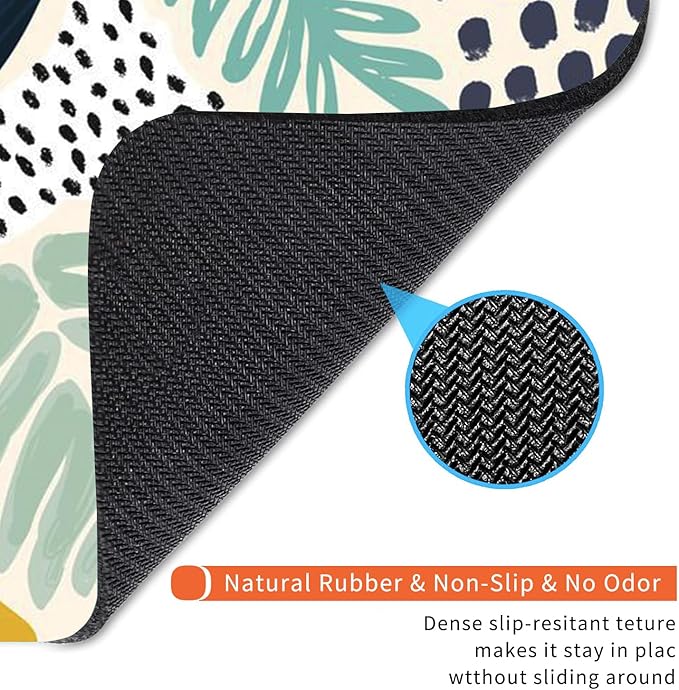 Armanza Square Mouse Pad Tropical Plants, Personalized Premium-Textured Custom Mouse Mat Design, Washable Mousepad Cloth, Non-Slip Rubber Base Computer Mouse Pads for Wireless Mouse