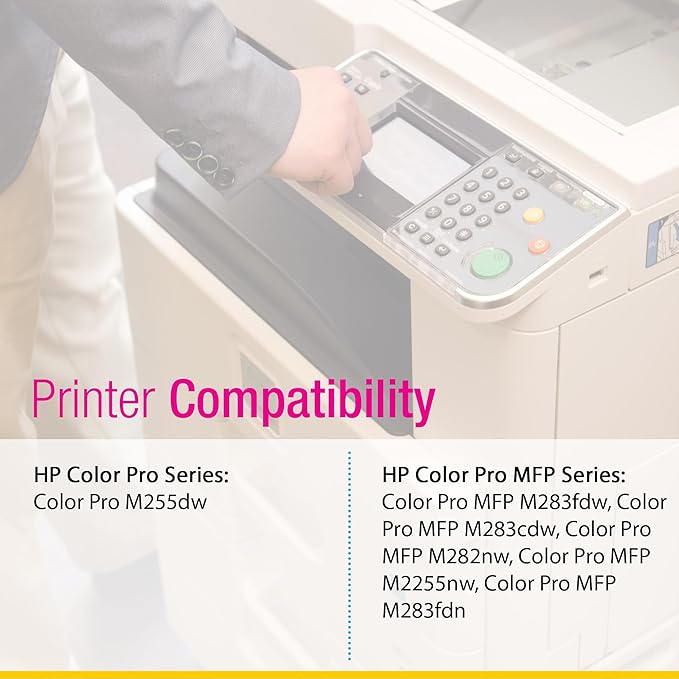 CS Replacement Compatible with HP Color Pro MFP M283fdw Toner Cartridge W2111A to use with Color Pro MFP M283cdw M282nw M2255nw M283fdn (Cyan, 1-Pack)