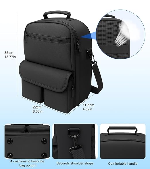 YRXVW Large Carrying Case for Meta Quest 3S/3/2, Compatible with BOBOVR & Kiwi Battery Head Straps, Waterproof & Drop-Resistant VR Travel Case for Accessories & Home Storage and Travel