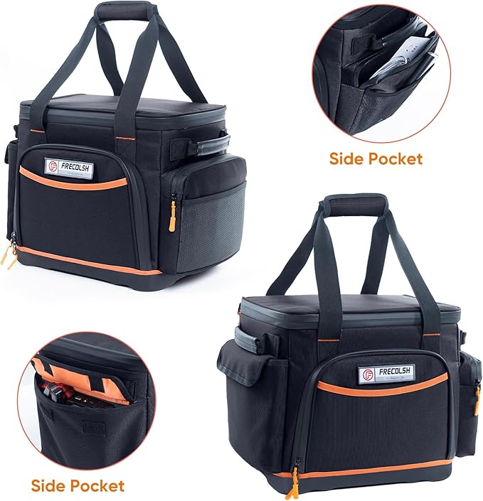 FRECOLSH Travel Carrying Case Compatible with Jackery Explorer 1500, Portable Power Station Storage Case with Water- proof Bottom and Pocket for Jackery Accessories Solar Generator, Storage Bag Only