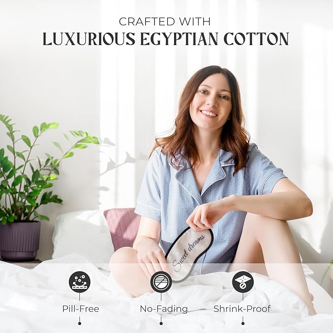Mayfair Linen 100% Egyptian Cotton California King Sheets Set - 2000 Series Luxury Sheets Cal King Size Bed Set, Silky Soft & Cooling, 17" Extra Deep Pocket Hotel Collection Sheet (4 PC, White)