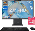 Lenovo IdeaCentre Business All-in-One, 27" FHD Touchscreen 100Hz, AMD Ryzen 5 7535HS, 32GB DDR5 RAM, 2TB SSD, Webcam, Wireless KB & Mouse, Windows 11 Home, Bundle with Adata 64GB USB Flash Drive