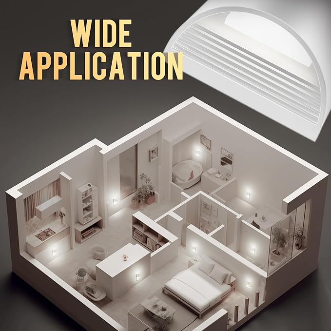 DORESshop LED Night Light[4 Pack], Night Lights Plug into Wall, 3 Level Brightness Adjustable Plug in Night Light, Dusk to Dawn Sensor Nightlights for Adults,Bedroom,Bathroom,Hallway,5000K White Cover