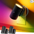 Briignite Night Lights Plug into Wall, 10-Color Changing RGB Night Light for Kids,180° Rotatable Plug in Nightlight with Dusk to Dawn Sensor for Bathroom Decor, Children Room, Gift-2 Pack