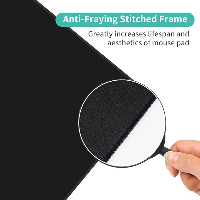 Dynippy Thin Extended Gaming Mouse Pad （31.5 * 11.8 * 0.08 inch） with Stitched Edges Large, Long XXL Keyboard and Mouse pad Desk Mat for Gaming Office & Home -Watercolor Jungle Rain