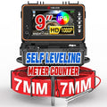 HBUDS Sewer Camera, Self Leveling Drain Camera 230ft with Meter Counter, 7mm Thick Cable, 9" HD Screen 1080P Plumbing Cameras Snake with Light, 5100mAh Battery Duct Pipe Video Inspection Cam DVR 32GB