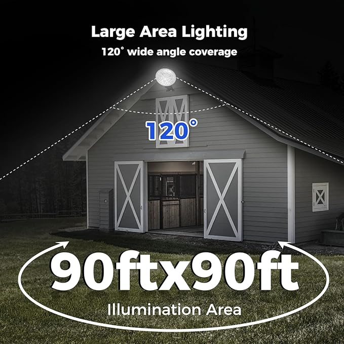 AIKVSXER LED Barn Lights 160W 24000LM Yard Area Light Dusk to Dawn Outdoor Lighting 6500K Security Flood Light IP66 Waterproof for Garden Garages Street Warehouse Farmhouse 4 Pack