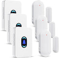Wireless Door Chime, Daytech Door Sensor Alarm with 5 Volume for Bussiness Store Office Home When Entering, Door Ring Bell Alert 3 Transmittlers + 3 Receivers