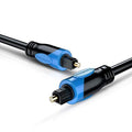 BlueRigger Digital Optical Audio Toslink Cable (75FT, Fiber Optic Cord, in-Wall CL3 Rated, 24K Gold-Plated) - Compatible with Home Theatre, Sound Bar, TV, Xbox, PlayStation PS4