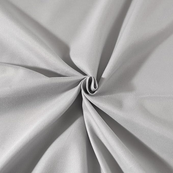 Bed Skirt Queen Size Ruffled Bed Skirt with Split Corners, Queen Bed Skirt 16 Inch Drop, TSUTOMI Queen Size Bed Skirt Light Grey for Ruffled Bed Skirt with Split Corners, Bed Skirt Queen Size