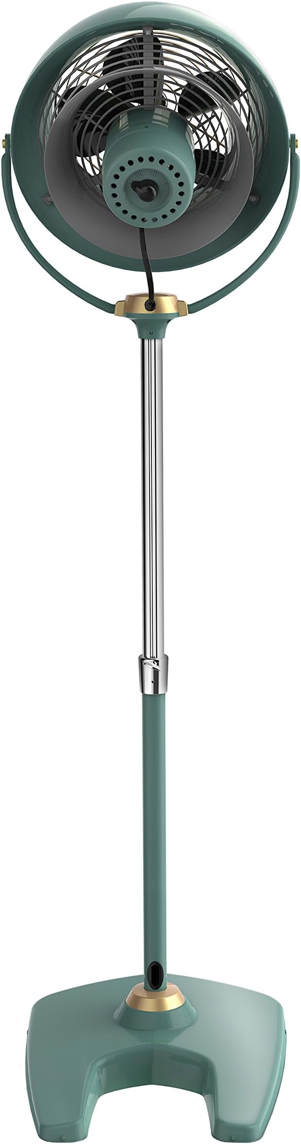 Vornado VFAN™ Sr. Pedestal Vintage Fan, Retro Metal, Standing Air Circulator for Cooling & Decor, 3 Speeds, Adjustable Tilt, Adjustable Height, Durable Pedestal Fan for Bedroom & Home, Green