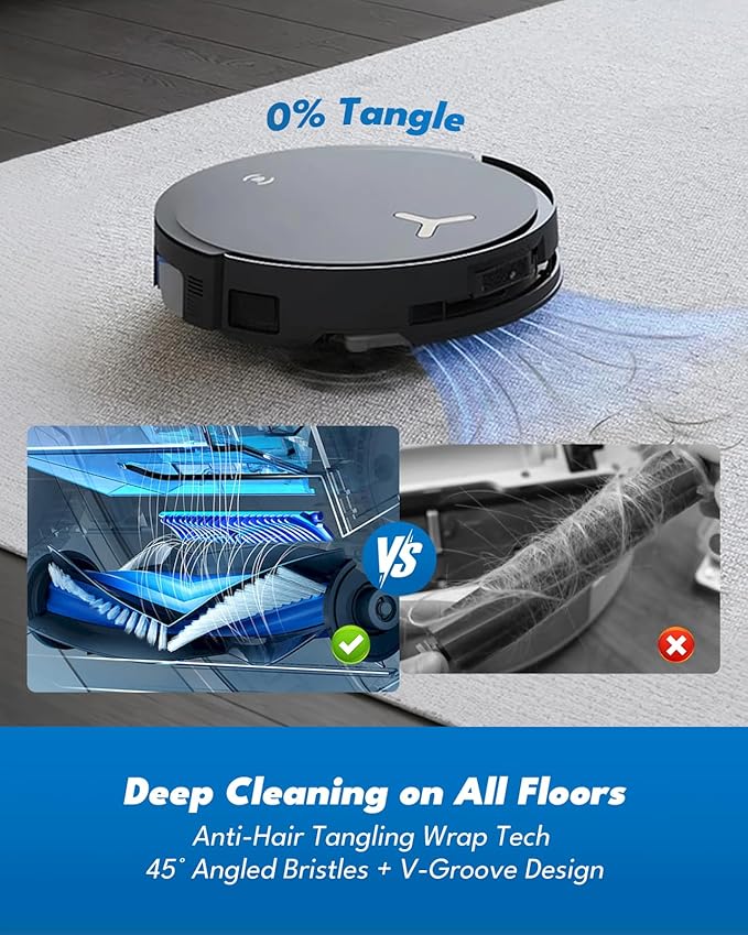 X8 PRO OMNI 16 Pack Accessories for ECOVACS DEEBOT X8 PRO OMNI/YEEDI S14 PLUS Robot Vacuum, Replacement Parts with 1 Main Brush, 2 Roller Mops, 4 Dust Bags, 4 Side Brushes, 4 HEPA Filters, 1 Brush