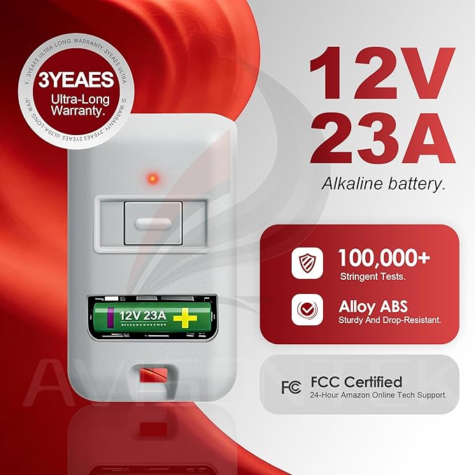 2 X Multi-Code 3089 3060 MultiCode 308911 Linear MCS308911, 10 Dip Switch Gate Opener Remote 300MHZ, Multi Code Garage Door Opener【10-Year-Warranty】