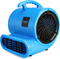 blessny 1/2 HP ETL Listed Carpet Dryer Fan, 2600 CFM Air Blower Mover for Home Drying, 15 Ft Long Cord Portable Floor Blower Fan with 3-Speeds Daisy Chain Function (Blue)