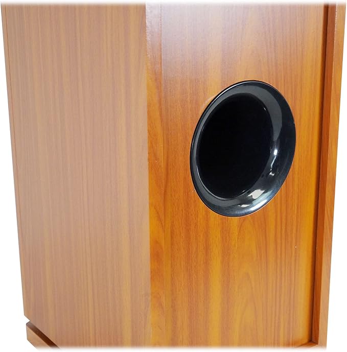 Rockville RockTower 68C Passive Tower Speaker, 8 Ohm, Classic Wood Grain, 500W Peak, 3-Way, Dual 6.5", MDF Cabinet, Detachable Grille, for Home Audio
