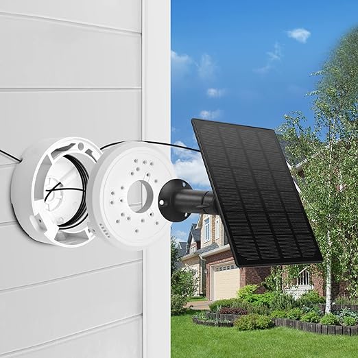 Universal Junction Box for Bullet Security Camera, Dome Camera Junction Box Mount, Indoor/Outdoor Wall Ceiling Mount Hide Cable Junction Base Boxes for Reolink Solar Panel (2pcs)