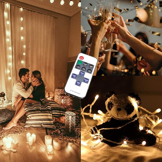 RF Mini Wireless Remote Controller for Single Color 3528 5050 LED Strip Lights, Wireless Remote Control with DC to Wire Connector, RF Dimmer