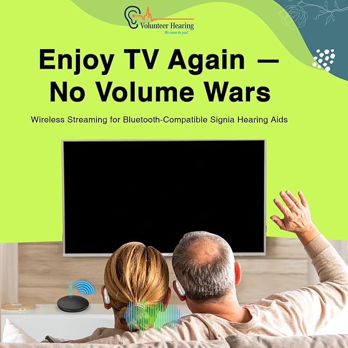 TV Streamer for Bluetooth Hearing Aids – Wireless Audio Transmitter with Digital Stereo, Easy Pairing, Optical & Analog Inputs, Supports Multiple Pairs