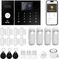 XUK Wireless 4G/GSM/Wi-Fi Security System for Home/Apartment, Smart Security Alarm with Door/Window Sensors, PIR Motion Detector, Compatible with Alexa/Google Home, Easy Installation (21pcs Set)