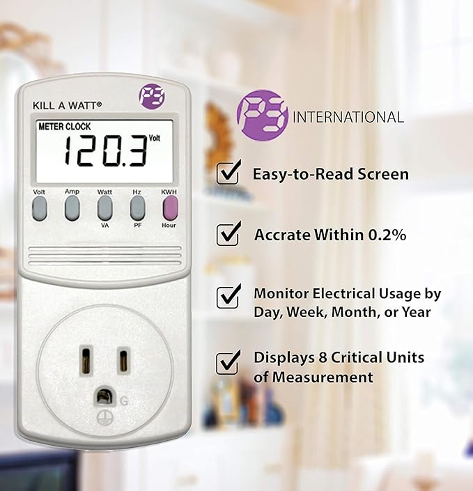 3-Pack P3 P4400 Kill A Watt Electricity Usage Monitor (3-Pack)