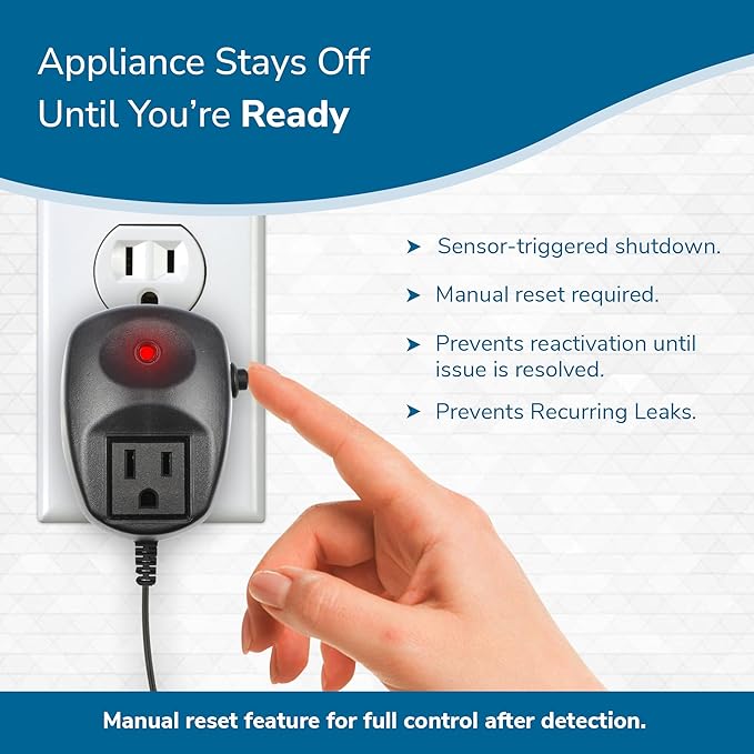HydroCheck Water Leak Detector Replacement Puck - Commercial Moisture Sensor Alarm System - High Amp Load Moisture Detectors for Home & Offices - Smart Water Leak Detection (Wiring Sold Separately)