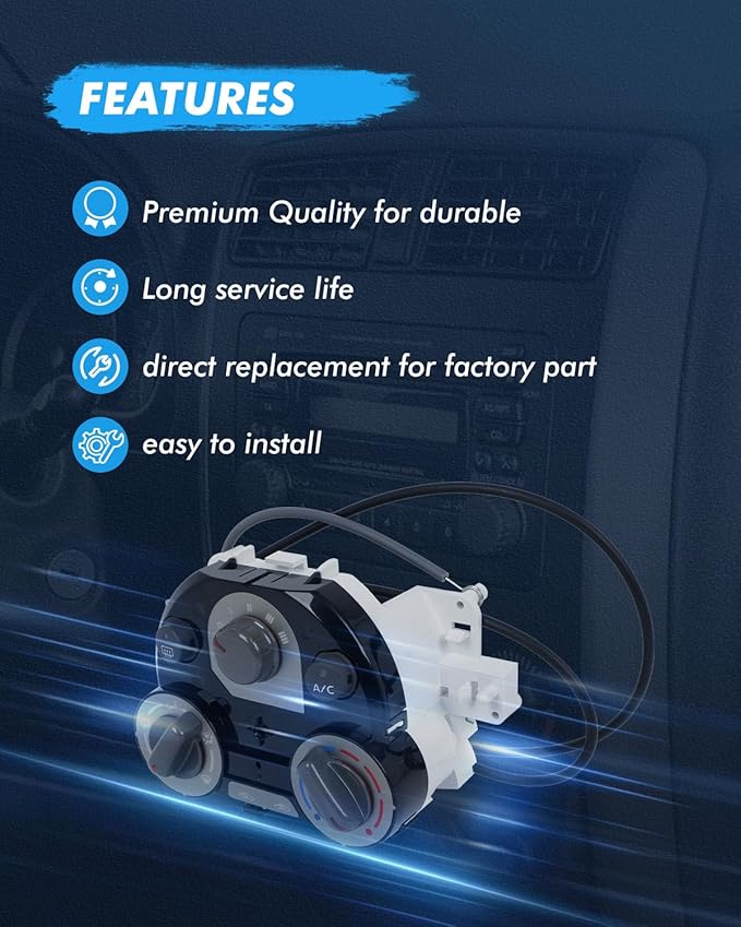 ECCPP 27510-1HM5A Climate Control Module AC Heater Climate Control Panle Switch 2012-2013 for Nissan Versa 2015-2018 for Nissan Micra,2012 for Ford Mustang,2012 for Nissan Versa,2013 for Nissan Versa